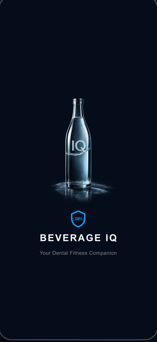 BeverageIQ on iPhone: the app's landing screen.